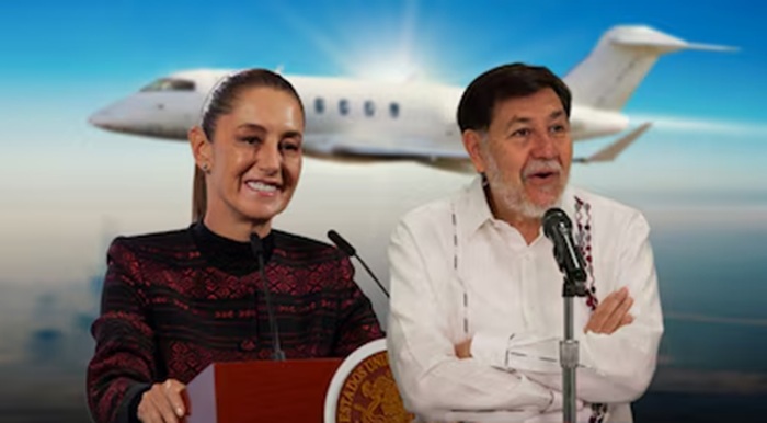 CLAUDIA SHEINBAUM LE 'DA LA ESPALDA' A GERARDO FERNÁNDEZ NOROÑA TRAS PAGAR AVIÓN DE 2,000 DÓLARES POR HORA
