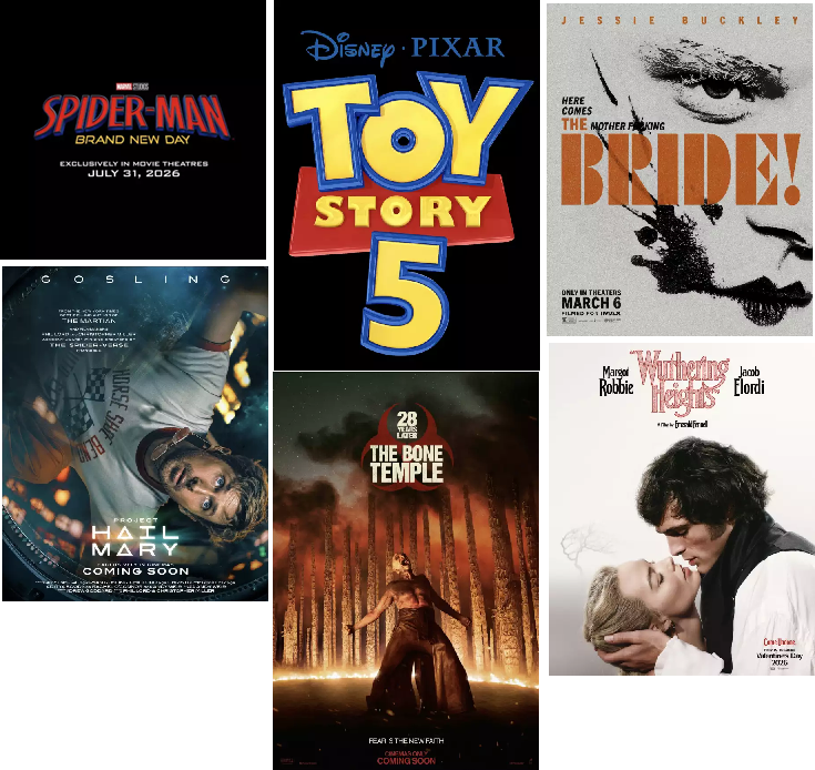 LA CARTELERA DE CINE EN 2026: ESTAS SON LAS PELÍCULAS QUE TODOS ESTAMOS ESPERANDO