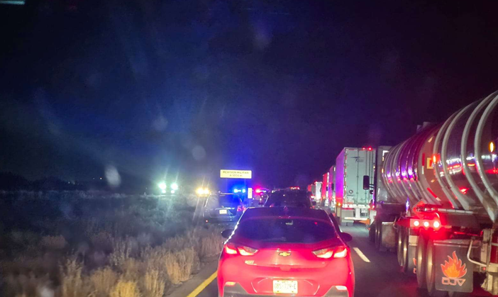 SE QUEJAN DE RETÉN MILITAR Y CAOS VIAL EN CARRETERA A CIUDAD JUÁREZ