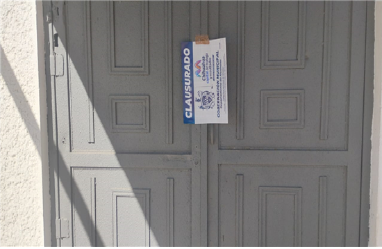 CLAUSURA GOBERNACIÓN MUNICIPAL CUATRO ESTABLECIMIENTOS DEL 27 DE OCTUBRE AL 1 DE NOVIEMBRE