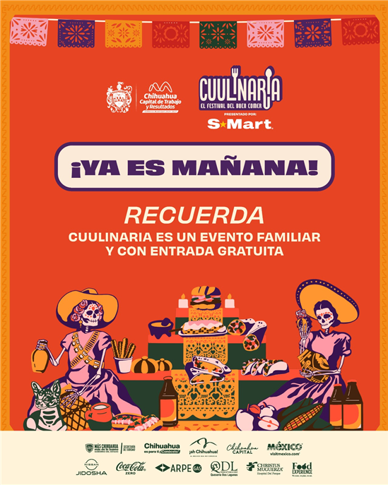 REITERA MUNICIPIO OPERATIVO VIAL PARA CUULINARIA EL FESTIVAL DEL BUEN COMER