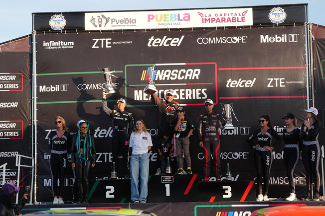 RUBÉN ROVELO SE IMPUSO EN LA FINAL DE NASCAR MÉXICO SERIES, EN LA PUEBLA 110