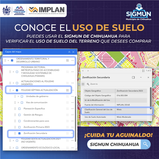 CUIDA TU DINERO, ANTES DE COMPRAR UN TERRENO VERIFICA EL USO DE SUELO EN EL SIGMUN
