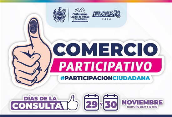 MUNICIPIO INVITA A NEGOCIOS A SUMARSE AL PROGRAMA DE COMERCIOS PARTICIPATIVOS EN LA JORNADA DEL PRESUPUESTO PARTICIPATIVO 2026