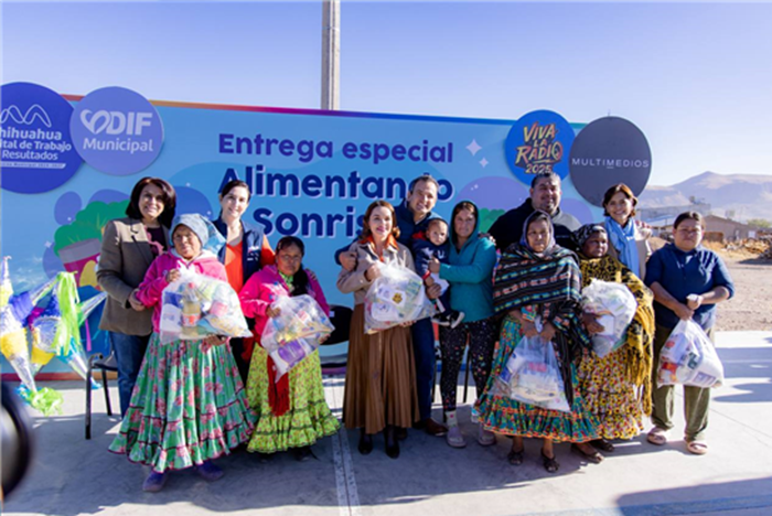 ENTREGAN MARCO BONILLA Y MULTIMEDIOS APOYO ALIMENTARIO EN LADRILLERAS NORTE