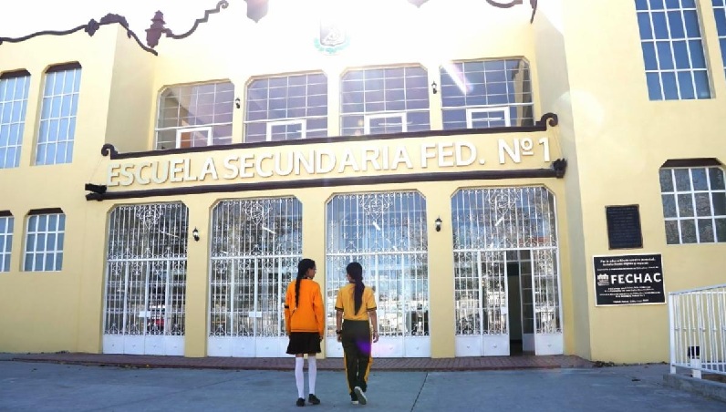 FECHAC REAFIRMA SU COMPROMISO CON LA EDUCACIÓN Y SEGURIDAD ESCOLAR CON LA REHABILITACIÓN DE LA SECUNDARIA FEDERAL 1 EN JUÁREZ