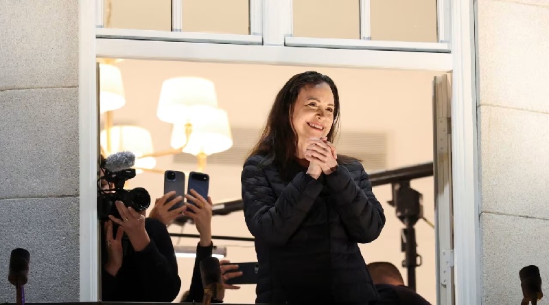 MARÍA CORINA MACHADO HACE APARICIÓN PÚBLICA DESDE OSLO