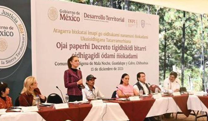 CLAUDIA SHEINBAUM FIRMA DECRETO PARA DEVOLVER TIERRAS A INDÍGENAS
