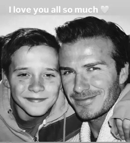 DAVID BECKHAM RECUERDA A SU HIJO BROOKLYN TRAS DEJARLO FUERA DE SU MENSAJE DE AÑO NUEVO