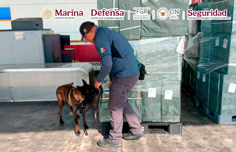 EN EL AICM FUERON DECOMISADAS  20 TONELADAS DE CIGARRILLOS ILEGALES