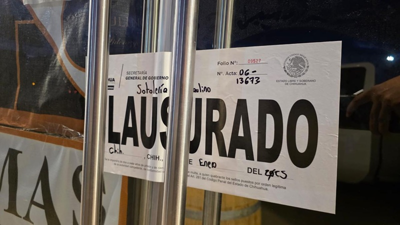 REALIZA GOBIERNO DEL ESTADO 294 INSPECCIONES Y CLAUSURA 12 ESTABLECIMIENTOS DURANTE LA ÚLTIMA SEMANA