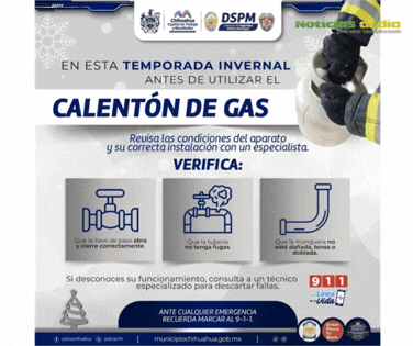 REITERA BOMBEROS RECOMENDACIONES PARA EVITAR INCIDENTES POR FUGAS DE GAS