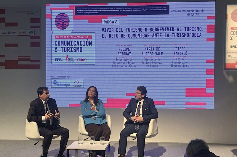 PARTICIPA SECRETARÍA DE TURISMO DE CHIHUAHUA EN CONFERENCIA MAGISTRAL EN LA FITUR 2026 EN MADRID, ESPAÑA