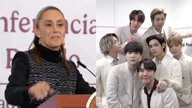 SHEINBAUM ENVIÓ UNA CARTA AL PRESIDENTE DE COREA DEL SUR PARA PEDIR MÁS SHOWS DEL GRUPO BTS EN MÉXICO