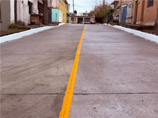 CONCLUYE MUNICIPIO PAVIMENTACIÓN DE LA PRIVADA DE URQUIDI EN LA COLONIA BARRIO DE LONDRES