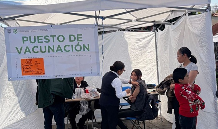 VACUNACIÓN CONTRA EL SARAMPIÓN EN CDMX. 