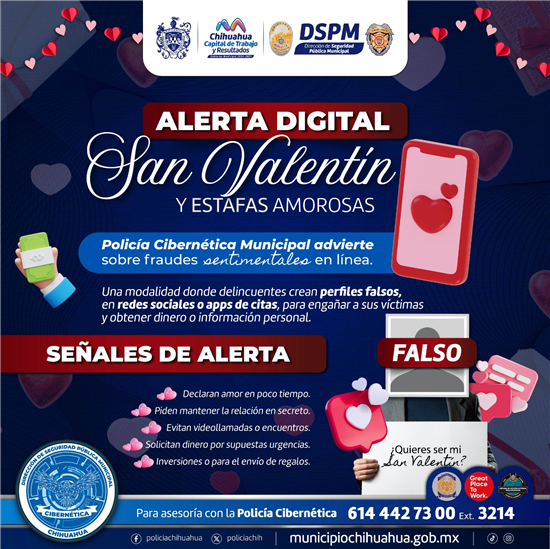 ALERTA POLICÍA CIBERNÉTICA POR FRAUDES O ESTAFAS AMOROSAS EN LÍNEA
