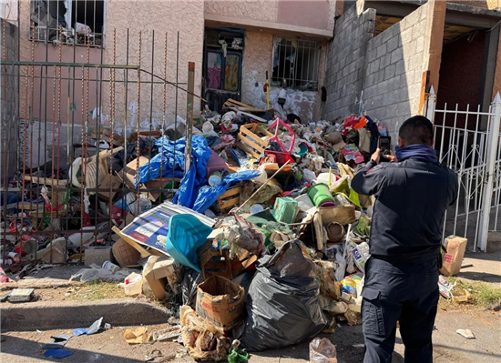 RETIRA MUNICIPIO MÁS DE 245 TONELADAS DE BASURA DE DOMICILIO EN COLONIA SAUCITO