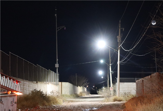 ILUMINA MUNICIPIO CON LÁMPARAS LED A LAS COLONIAS AGRICOLA FRANSICO VILLA Y GRANJAS DEL VALLE