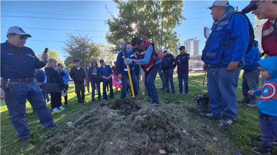GOBIERNO MUNICIPAL Y CLUB ROTARIO REALIZAN JORNADA DE REFORESTACIÓN EN LA AVENIDA FRANCISCO VILLA