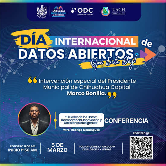 INVITA MUNICIPIO A CONFERENCIA SOBRE DATOS ABIERTOS Y TRANSPARENCIA ESTE 3 DE MARZO