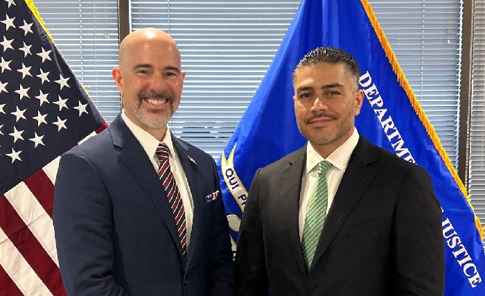 REUNIÓN DE OMAR GARCÍA HARFUCH CON EL DIRECTOR DE LA DEA.