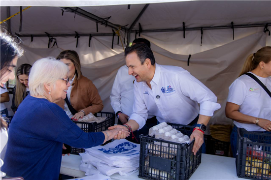 FORTALECE MARCO BONILLA ECONOMÍA DE LAS FAMILIAS DE LOS FRAILES: LLEVAN MERCADITO MÁS BARATO