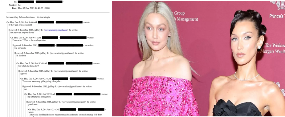 ¿POR QUÉ MENCIONAN A GIGI Y BELLA HADID EN LOS ARCHIVOS DE EPSTEIN?
