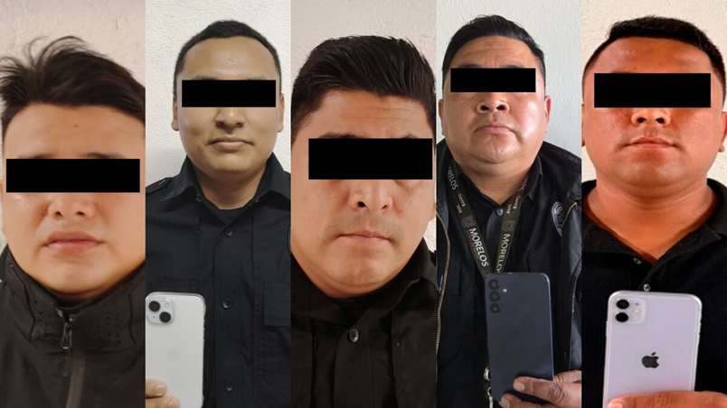 AUTORIDADES DE MORELOS CONFIRMARON LA DETENCIÓN DE CINCO CUSTODIOS DEL PENAL DE ATLACHOLOAYA DURANTE UN OPERATIVO