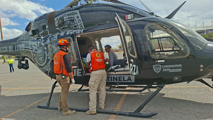 LOGRA ESTADO EXITOSO TRASLADO AEROMÉDICO DE MENOR DE EDAD DESDE CIUDAD JUÁREZ A LA CAPITAL
