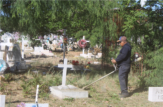 PREPARAN PANTEONES MUNICIPALES PARA EL DÍA DE LAS MADRES; MARCO BONILLA DESPLIEGA OPERATIVO DE LIMPIEZA