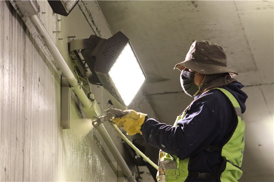 CUMPLE MARCO BONILLA CON LA BUENA IMAGEN URBANA, FINALIZARON LABORES DE PINTURA EN TÚNEL DE LA CANTERA Y RAMÍREZ CALDERÓN
