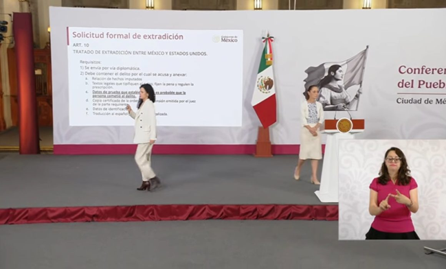LUISA ALCALDE EXPLICÓ QUE EE.UU. NO PRESENTÓ PRUEBAS PARA SOLICITAR LA DETENCIÓN DE ROCHA MOYA