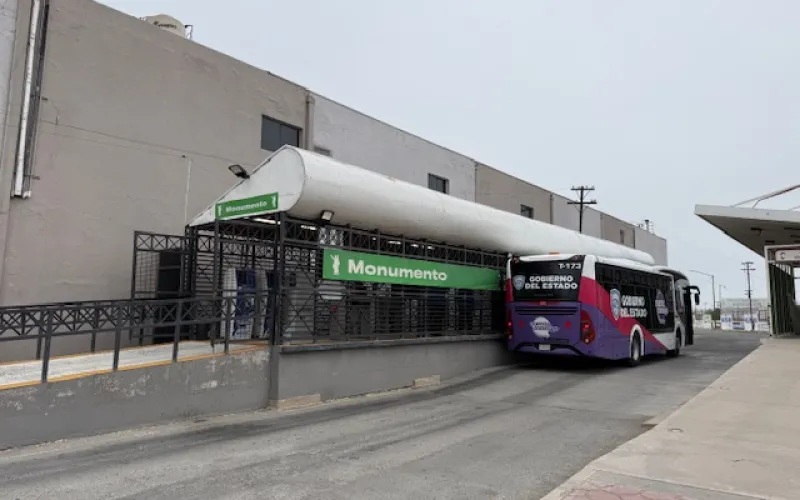 ACERCA JUÁREZBUS SUS SERVICIOS: CAM MÓVIL LLEGA A MONUMENTO SUR DEL BRT-1