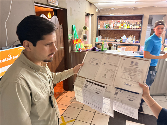 SUPERVISÓ GOBERNACIÓN MUNICIPAL 227 NEGOCIOS DURANTE LA ÚLTIMA SEMANA
