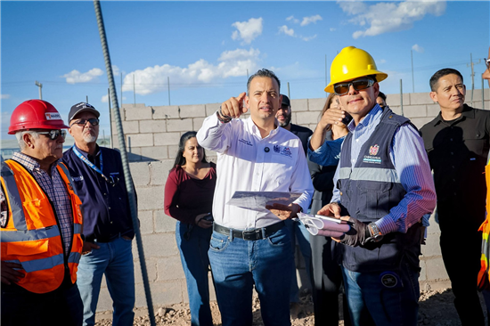 SUPERVISA ALCALDE MARCO BONILLA CONSTRUCCIÓN DE LA COMANDANCIA ORIENTE