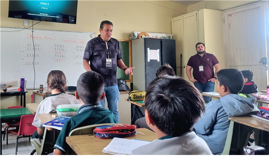 MANTIENE DSPM CERCANÍA CON NIÑAS NIÑOS Y ADOLESCENTES MEDIANTE PLÁTICAS PREVENTIVAS EN ESCUELAS