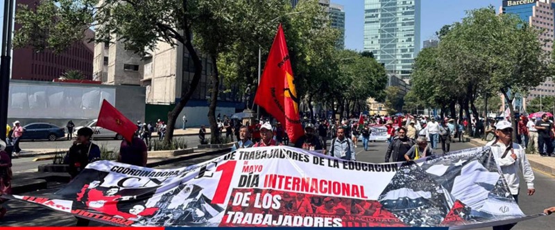 MARCHA DE LA CNTE ORIGINA CIERRES, MOVILIZACIONES Y PROTESTAS POR DÍA DEL MAESTRO EN CDMX
