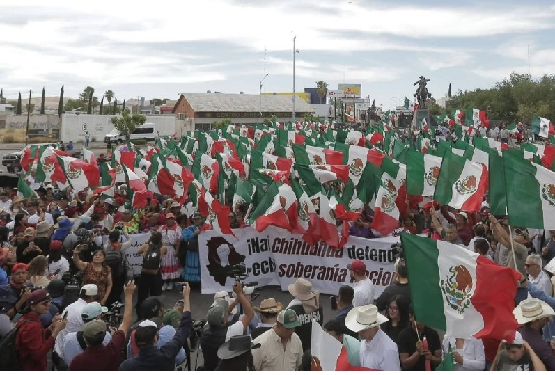 ESTE SÁBADO 16 DE MAYO SE REALIZÓ LA MARCHA POR LA SEGURIDAD DE CHIHUAHUA Y LA DEFENSA DE LA SOBERANÍA NACIONAL