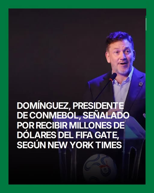 ALEJANDRO DOMÍNGUEZ, PRESIDENTE DE CONMEBOL FUE DENUNCIADO ANTE EL COMITÉ DE ÉTICA DEL ORGANISMO
