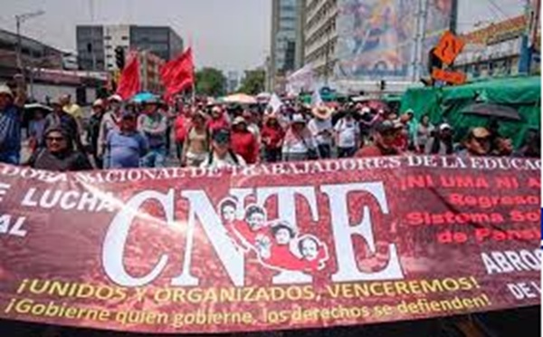ANUNCIA CNTE QUE MARCHARÁ ESTE LUNES EN LA CDMX, COMO AVISO DE SU PARO NACIONAL