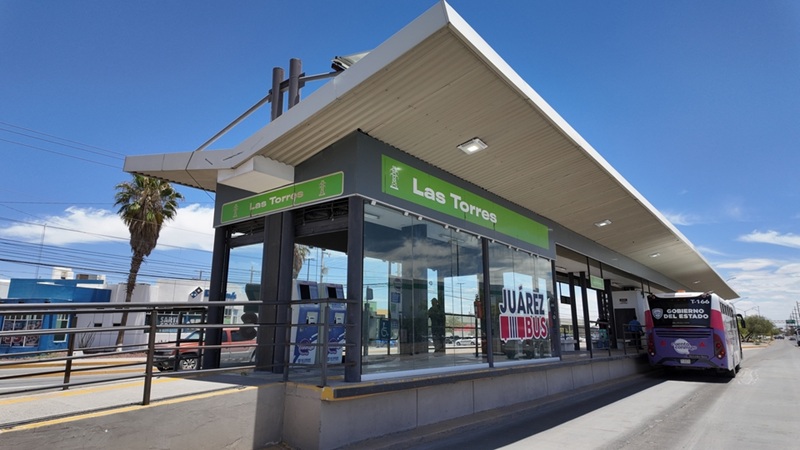 INSTALA JUÁREZBUS CAM MÓVIL JUNTO A ESTACIÓN TORRES DEL BTR-1