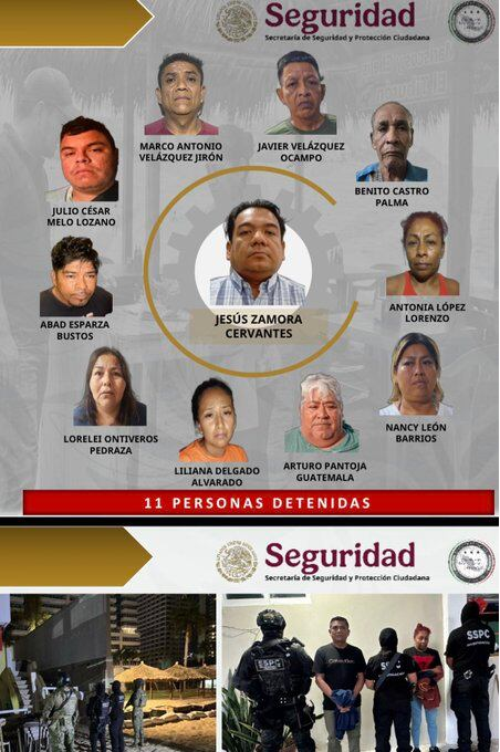 DETIENEN A 11 PERSONAS LIGADAS A LA EXTORSIÓN DE PRESTADORES DE SERVICIOS TURÍSTICOS EN ACAPULCO