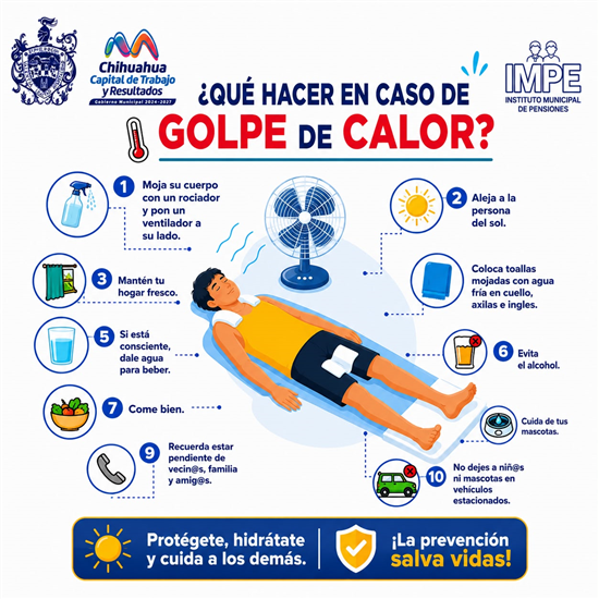 INVITA GOBIERNO MUNICIPAL A EXTREMAR CUIDADOS ANTE LAS ALTAS TEMPERATURAS