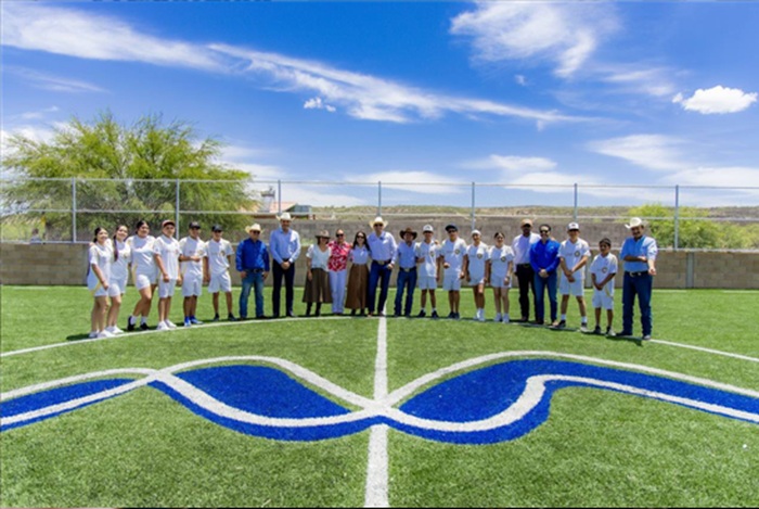 MARCO BONILLA CUMPLE CON SECCIONAL GUADALUPE; INAUGURAN CANCHA DE FUTBOL Y ARRANCAN AMPLIACIÓN DE SALONES DE USOS MÚLTIPLES