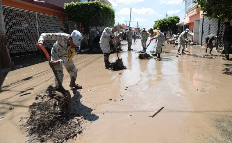  APLICAN PLAN DN-III-E EN VERACRUZ TRAS LLUVIAS.