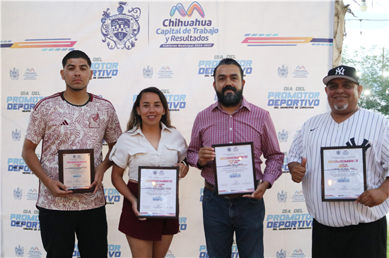 CELEBRA MUNICIPIO LA VOCACIÓN DE LOS PROMOTORES DEPORTIVOS DE CHIHUAHUA