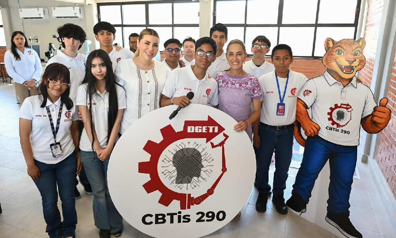 INAUGURA SHEINBAUM NUEVO CBTIS EN TIJUANA