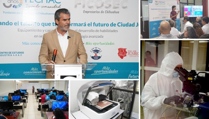 FECHAC Y FICOSEC ZONA NORTE ENTREGAN LABORATORIO ESPECIALIZADO PARA IMPULSAR EL DESARROLLO DE TALENTO EN SEMICONDUCTORES Y TECNOLOGÍA AVANZADA EN CIUDAD JUÁREZ