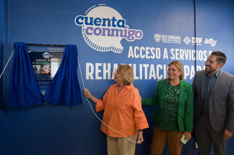MARU CAMPOS LE CUMPLE A JUÁREZ CON UNIDAD BÁSICA DE REHABILITACIÓN